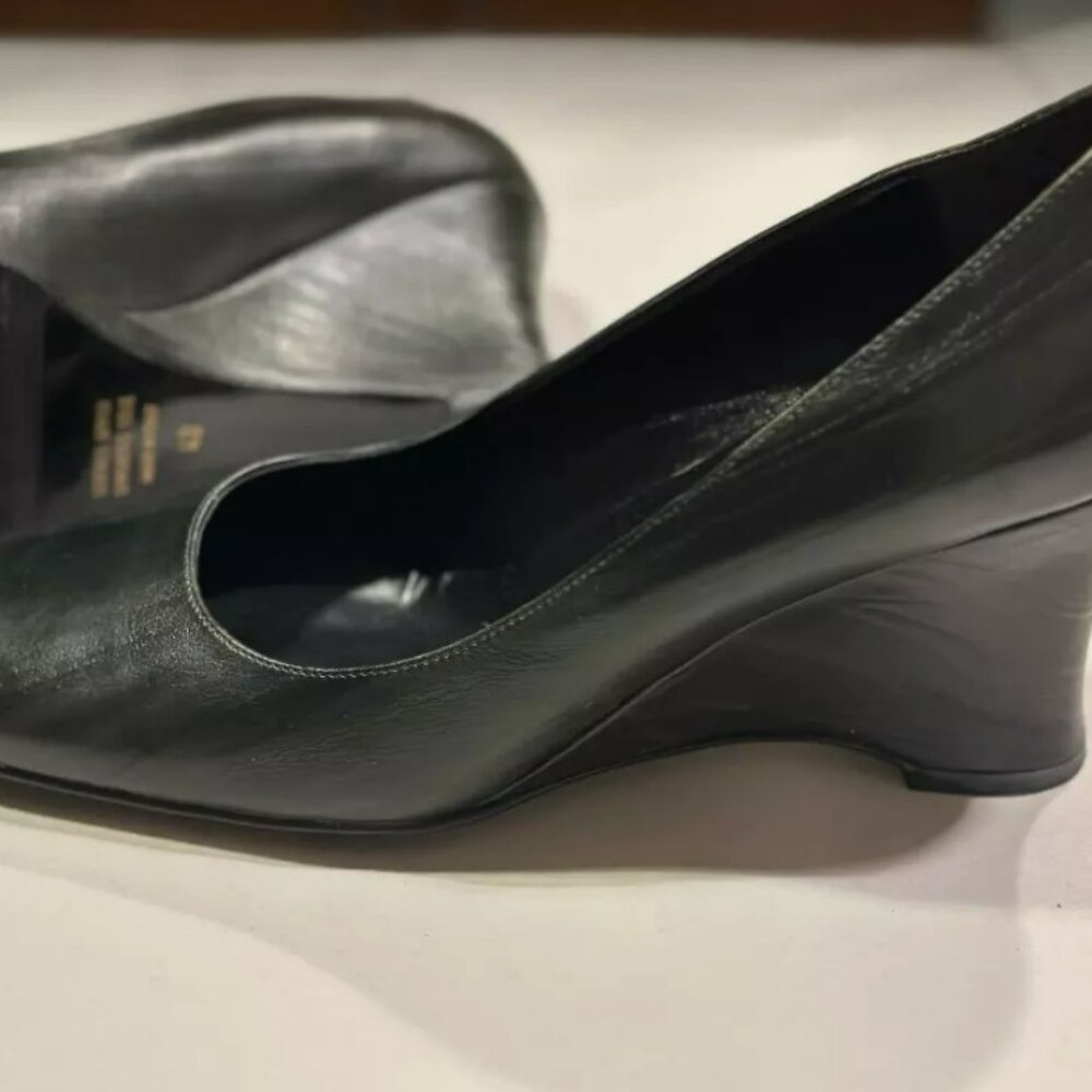 Lumiani International Collection. Green Plisse leather. Size 42 (US size 11-11.5